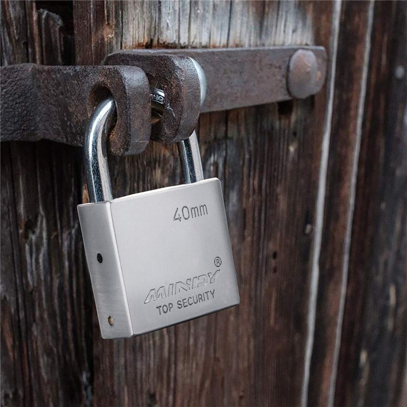 Mindy 40mm Heavy Duty Lock Warehouse Waterproof Keyed Padlock High Security Padlock with 4 Keys - Image 5